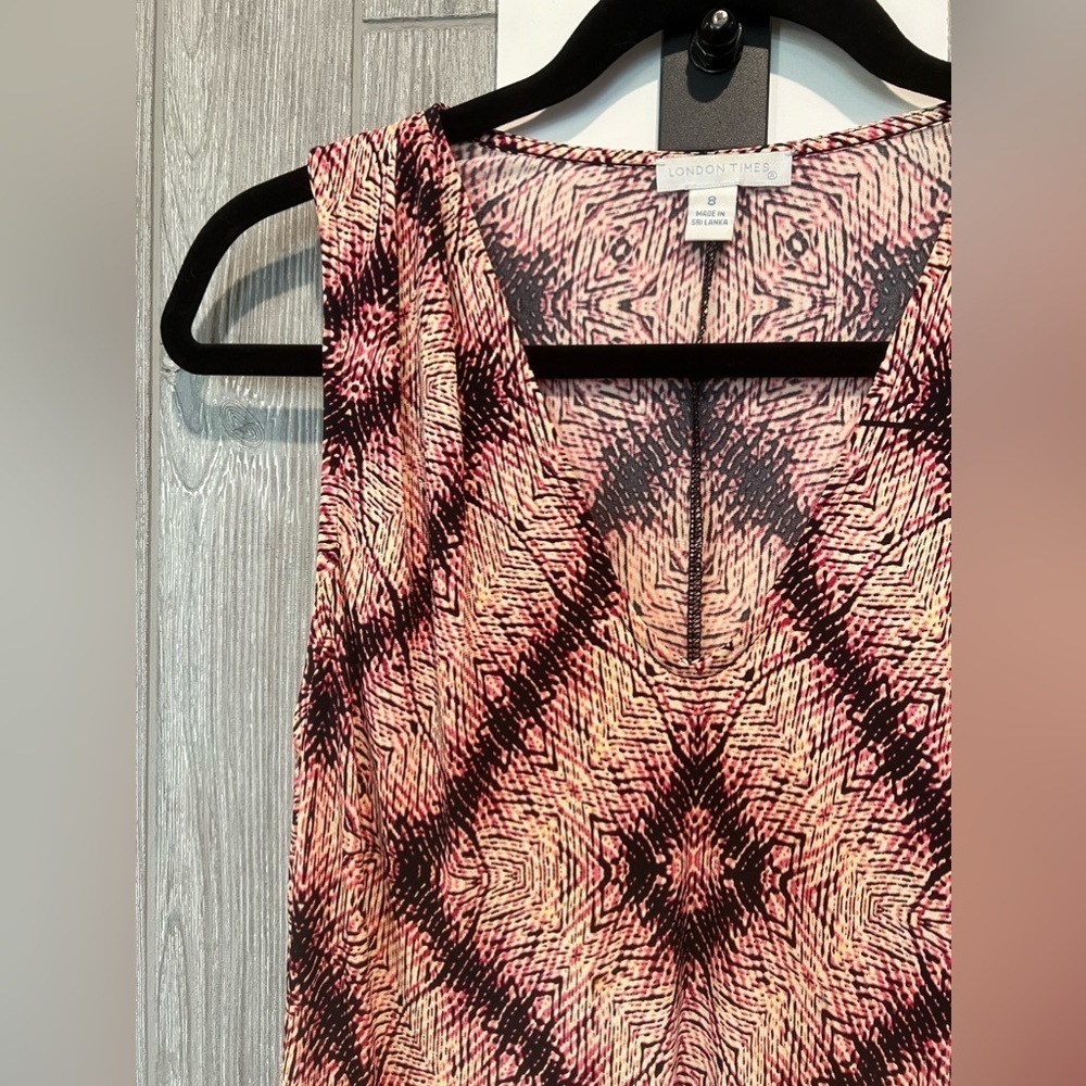 019. London Times Sleeveless Maxi Dress 8 - Picture 2 of 7